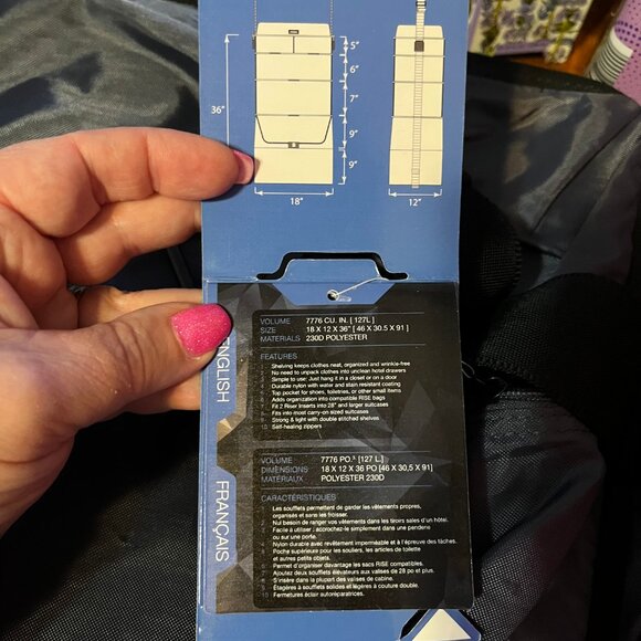 NEW Rise Luggage Organizer Shelf Insert Suitcase Packing Made Easy GRAY RISER - Picture 10 of 12